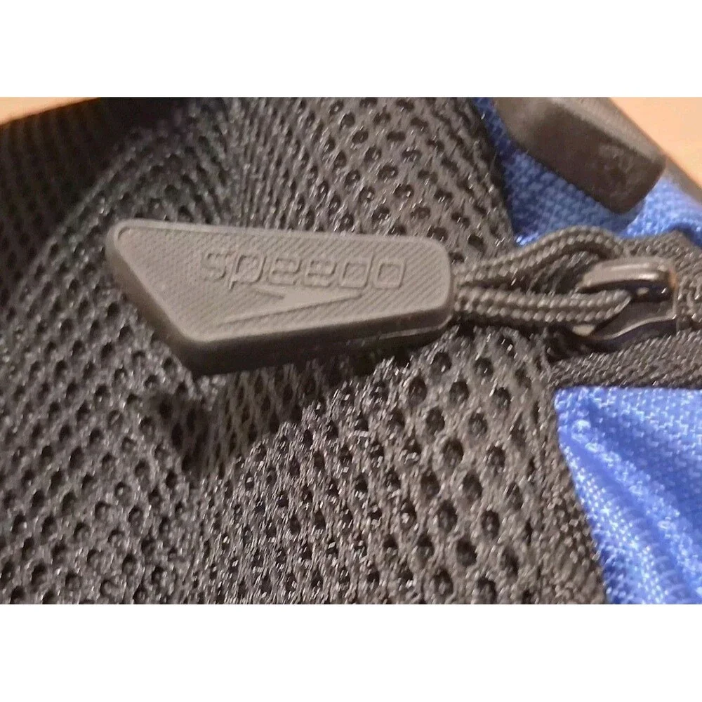 Speedo Teamster 35L Swim Backpack Blue Black Swim Gear Bag Wet Pocket Dirt Bag